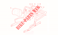Optional tilting luggage rack para MOTO GUZZI California Jackal 2000