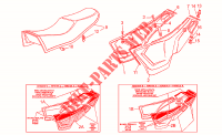 Saddle side panels para MOTO GUZZI Le Mans 1989