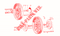 Wheels para MOTO GUZZI V 35 II 1983